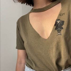 Vintage marine corps cut-out tee
